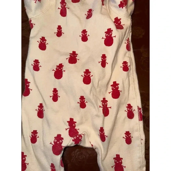 BABY GAP FOOTED ONEPIECE snowmen 3-6 months - Picture 4 of 4